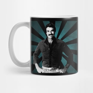 Tom Selleck II Retro Pixel II 70s Mug